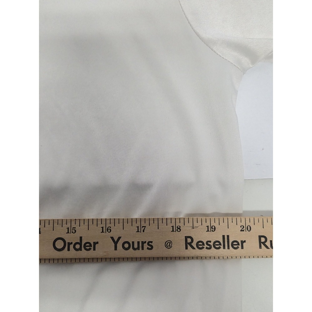 Collars & Co Polo Shirt Mens Large White Solid Luxury Pique Cotton Knit Top - Picture 6 of 6